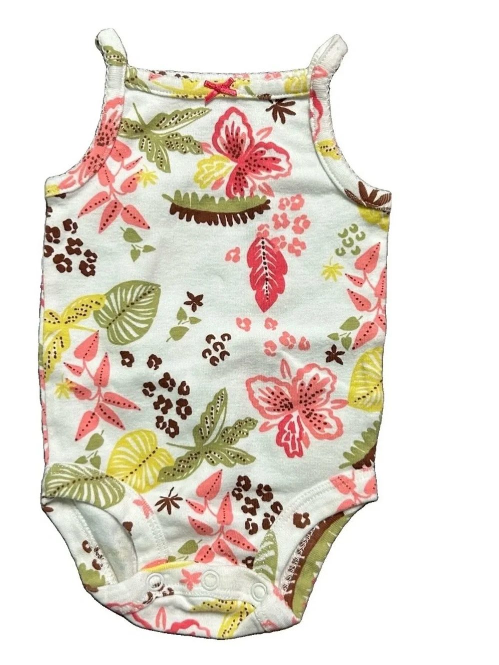 Baby Girl Summer Clothing Short Sleeve Tank Top Romper Size 0-3 Months